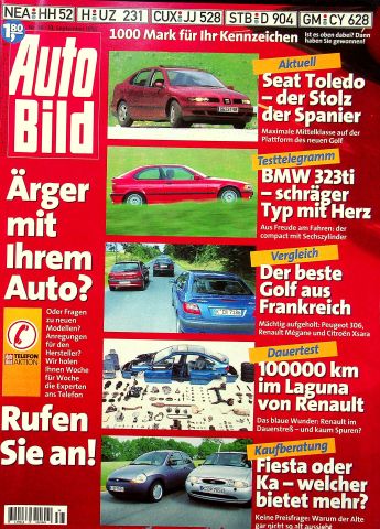 Deckblatt Auto Bild (38/1997)
